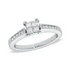 1/2 CT. T.W. Quad Diamond Engagement Ring in 10K White Gold