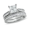 Thumbnail Image 0 of 1-1/4 CT. T.W. Quad Princess-Cut Diamond Bridal Set in 14K White Gold