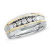 Thumbnail Image 0 of Men's 1/2 CT. T.W. Diamond Artisan Ring in 10K Two-Tone Gold