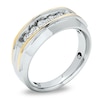 Thumbnail Image 1 of Men's 1/2 CT. T.W. Diamond Artisan Ring in 10K Two-Tone Gold