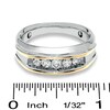 Thumbnail Image 2 of Men's 1/2 CT. T.W. Diamond Artisan Ring in 10K Two-Tone Gold