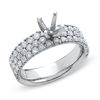 Thumbnail Image 0 of 1-1/6 CT. T.W. Semi Mount Diamond Engagement Ring with Micro Pavé-Set Diamonds in 14K White Gold