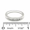 Thumbnail Image 3 of 1/10 CT. T.W. Diamond Contoured Wedding Band in 14K White Gold