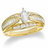 Thumbnail Image 1 of 1 CT. T.W. Marquise Diamond Engagement Ring in 14K Gold