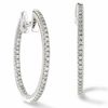 Thumbnail Image 1 of 1/2 CT. T.W. Diamond Front and Back Earrings in 14K White Gold