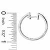 Thumbnail Image 2 of 1/2 CT. T.W. Diamond Front and Back Earrings in 14K White Gold