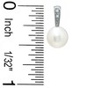 Thumbnail Image 2 of 6.5-7.0mm Cultured Freshwater Pearl Pendant and Earring Set with Diamond Accents in 14K White Gold