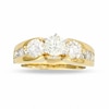 Thumbnail Image 0 of 2 CT. T.W. Diamond Three Stone Tapered Engagement Ring in 14K Gold