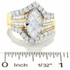 Thumbnail Image 2 of 3 CT. T.W. Multi Diamond Bypass Ring in 14K Gold