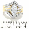 Thumbnail Image 2 of 3 CT. T.W. Multi Diamond Bypass Ring in 14K Gold