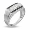 Thumbnail Image 0 of 1/2 CT. T.W. Enhanced Black and White Diamond Ring in 14K White Gold