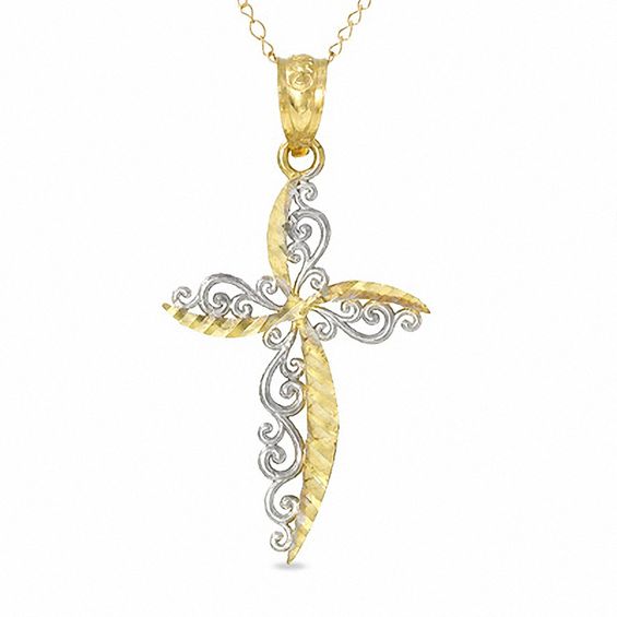 アクセサリー 2 Cross Necklace with23 10k Inside23_kk 2 Cross Necklace with23 10k Inside23_kk