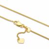 Thumbnail Image 2 of Ladies' 0.85mm Adjustable Wheat Chain Necklace in 14K Gold - 22"