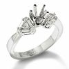 Thumbnail Image 0 of 3/8 CT. T.W. Trillion Semi-Mount Diamond Engagement Ring in 14K White Gold