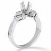 Thumbnail Image 1 of 3/8 CT. T.W. Trillion Semi-Mount Diamond Engagement Ring in 14K White Gold