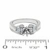 Thumbnail Image 2 of 3/8 CT. T.W. Trillion Semi-Mount Diamond Engagement Ring in 14K White Gold