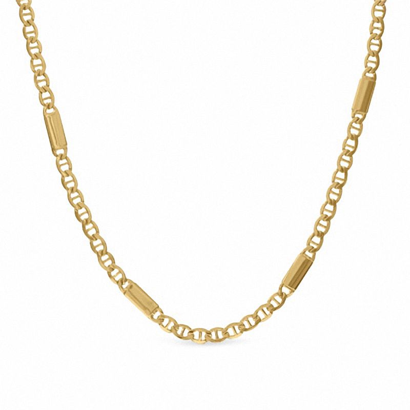 Main Image 1 of 050 Gauge Mariner Link Chain Necklace in 14K Gold - 18"