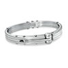 Thumbnail Image 1 of Men's 1/7 CT. T.W. Diamond Stainless Steel Cuff Bracelet