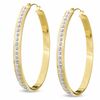 Diamond Fascination™ Bold Oval Hoop Earrings in 14K Gold