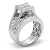 Thumbnail Image 2 of 3 CT. T.W. Quad Princess-Cut Diamond Bridal Set in 14K White Gold