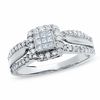 Thumbnail Image 1 of 1/2 CT. T.W. Composite Princess Diamond Ring in 14K White Gold