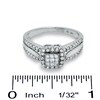 Thumbnail Image 3 of 1/2 CT. T.W. Composite Princess Diamond Ring in 14K White Gold