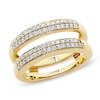 1/2 CT. T.W. Diamond Pavé Ring Solitaire Enhancer in 14K Gold