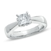 Thumbnail Image 0 of 1 CT. T.W. Princess-Cut Diamond Ribbon Ring in 14K White Gold