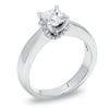 Thumbnail Image 1 of 1 CT. T.W. Princess-Cut Diamond Ribbon Ring in 14K White Gold