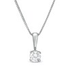 Thumbnail Image 1 of 1/4 CT. Diamond Solitaire Pendant in 14K White Gold (J/I2)