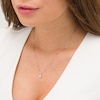 Thumbnail Image 2 of 1/4 CT. Diamond Solitaire Pendant in 14K White Gold (J/I2)