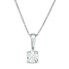 Thumbnail Image 1 of 1/3 CT. Certified Diamond Solitaire Pendant in 14K White Gold (J/I3)