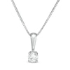 Thumbnail Image 1 of 1/6 CT. Certified Diamond Solitaire Pendant in 14K White Gold (J/I2)