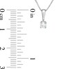 Thumbnail Image 3 of 1/6 CT. Certified Diamond Solitaire Pendant in 14K White Gold (J/I2)