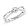 Thumbnail Image 0 of 1/8 CT. T.W. Diamond Split Shank Promise Ring in 10K White Gold