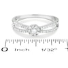 Thumbnail Image 3 of 1/8 CT. T.W. Diamond Split Shank Promise Ring in 10K White Gold