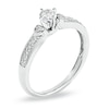 Thumbnail Image 2 of 1/5 CT. T.W. Diamond Promise Ring in 10K White Gold