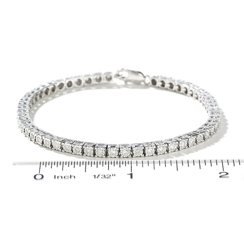 1 CT. T.W. Diamond Tennis Bracelet in Sterling Silver