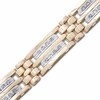 Thumbnail Image 1 of Men's 1 CT. T.W. Diamond Double Row 14K Two-Tone Gold Bracelet