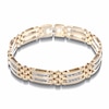 Thumbnail Image 1 of Men's 1 CT. T.W. Diamond Double Row 14K Two-Tone Gold Bracelet