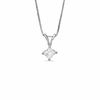 Thumbnail Image 1 of 1/4 CT. Princess-Cut Diamond Solitaire Pendant in 14K White Gold