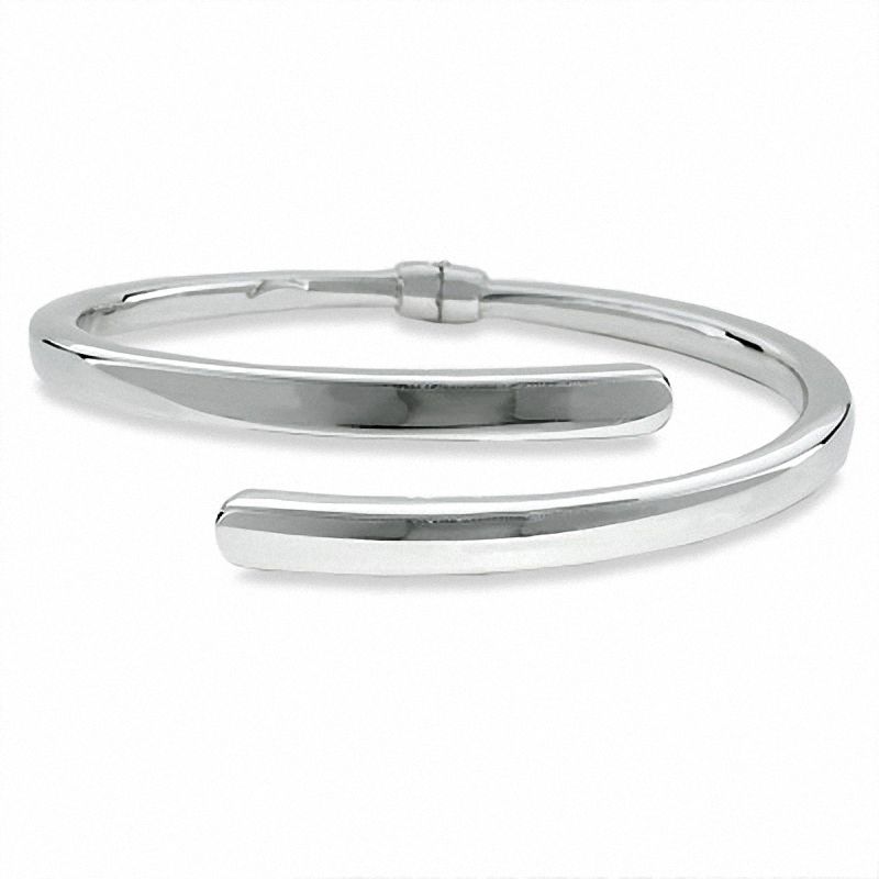Bypass Bangle in Polished Sterling Silver