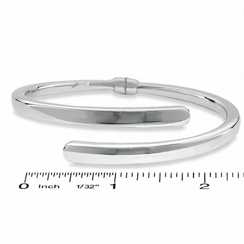 Bypass Bangle in Polished Sterling Silver
