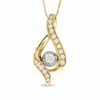 Thumbnail Image 1 of Sirena™ 3/8 CT. T.W. Diamond Illusion Pendant in 14K Gold