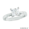 Thumbnail Image 0 of Celebration Lux® 1-1/2 CT. Princess-Cut Diamond Solitaire Engagement Ring in 18K White Gold (I/SI2)