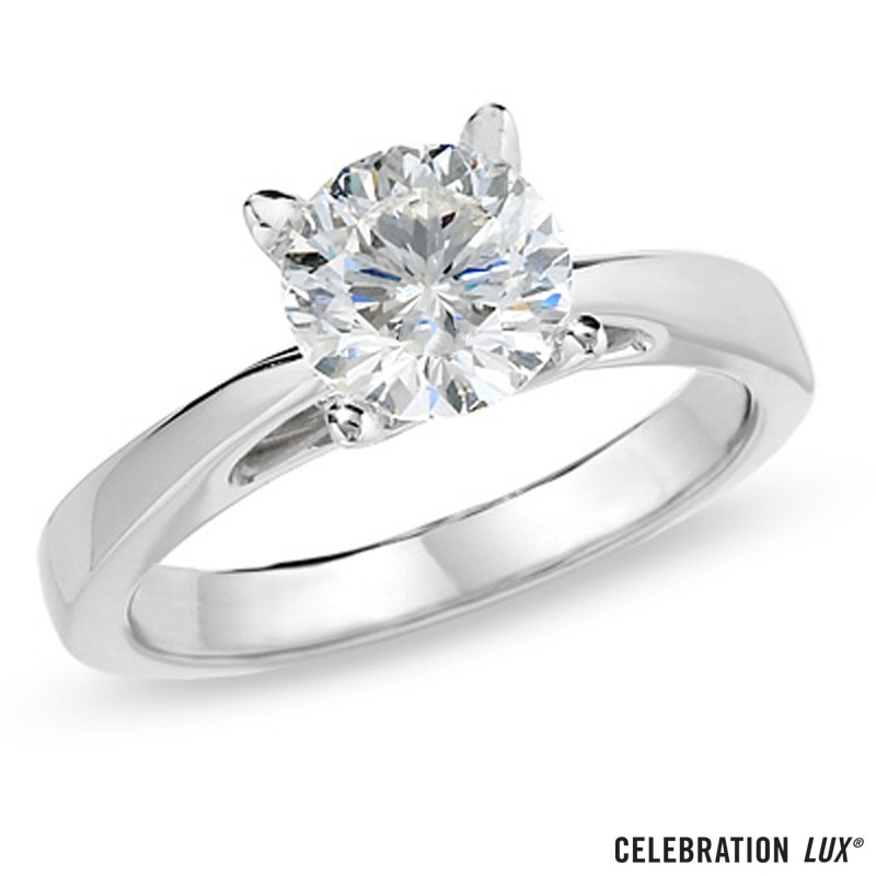 Celebration Lux® 1-1/2 CT. Diamond Solitaire Engagement Ring in 18K White Gold (I/SI2)