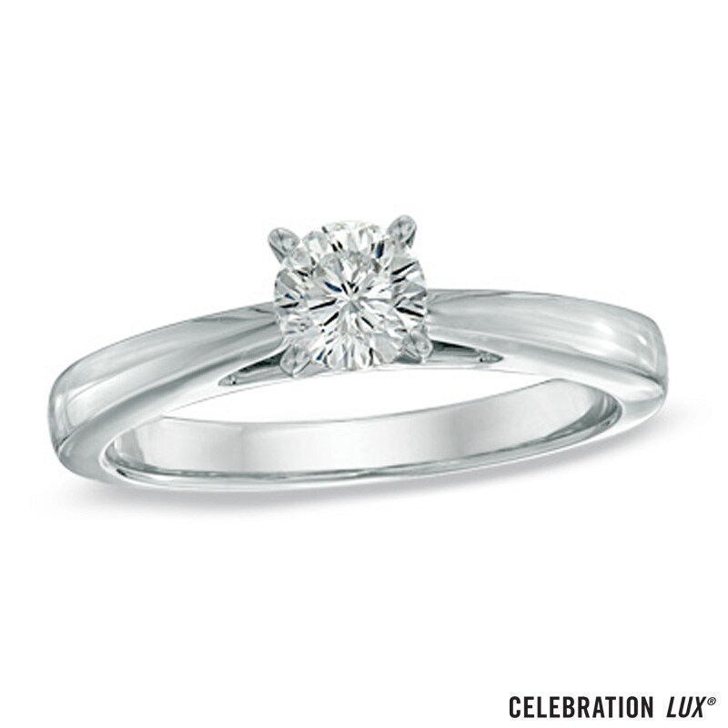 Celebration Lux® 1/2 CT. Diamond Solitaire Engagement Ring in 18K White Gold (I/SI2)