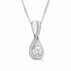 Thumbnail Image 1 of Sirena™ 1/3 CT. Diamond Solitaire Twist  Pendant in 14K White Gold