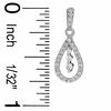 Thumbnail Image 2 of 1/3 CT. T.W. Diamond Pear-Shaped Drop Earrings in 10K White Gold