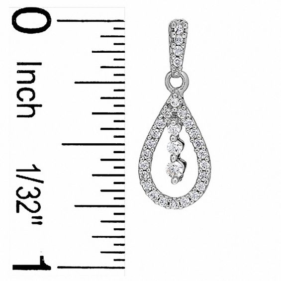 1/3 CT. T.W. Diamond Pear-Shaped Drop Earrings in 10K White Gold 1/3 CT. T.W. Diamond Pear-Shaped Drop Earrings in 10K White Gold